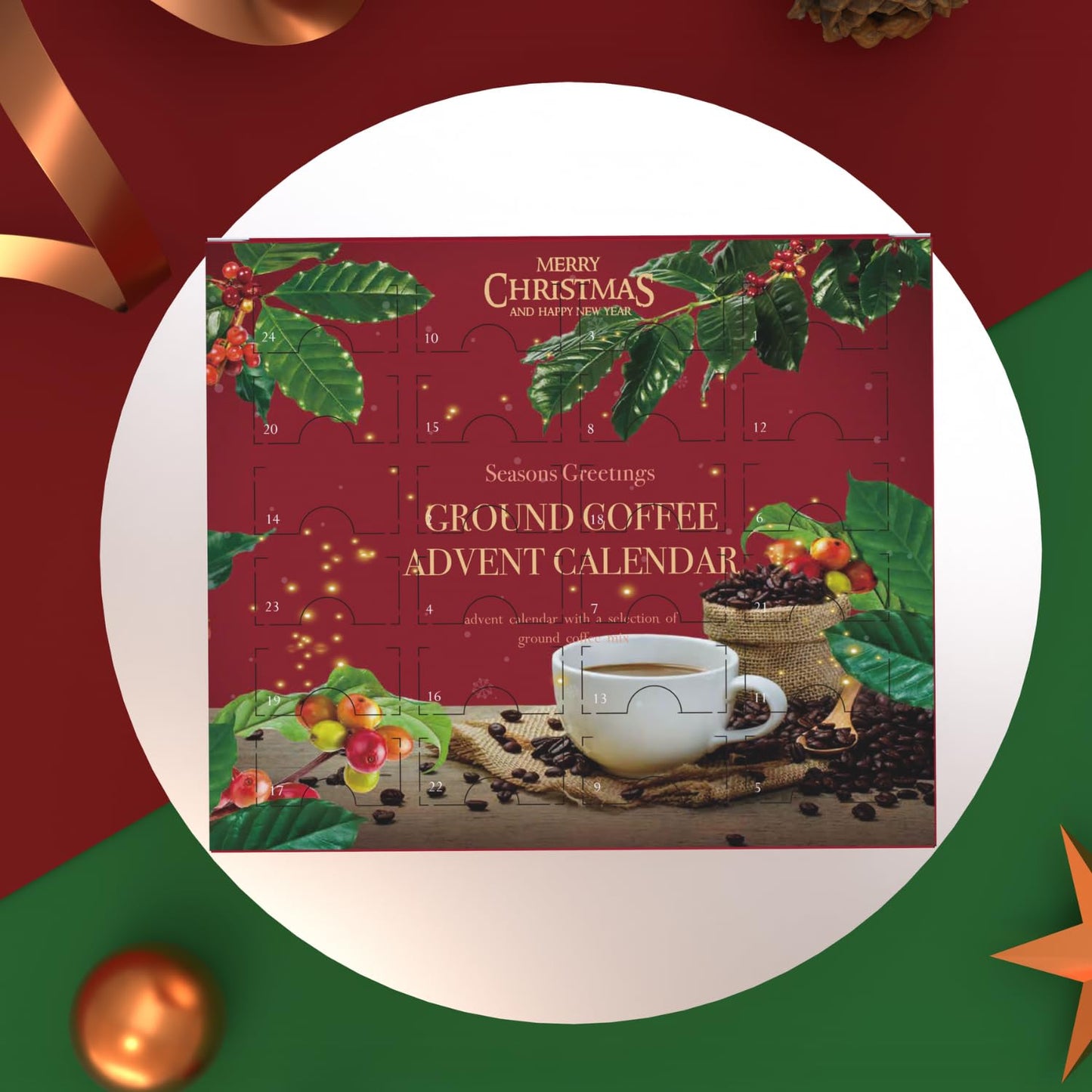 Calendario de Café et de café molido