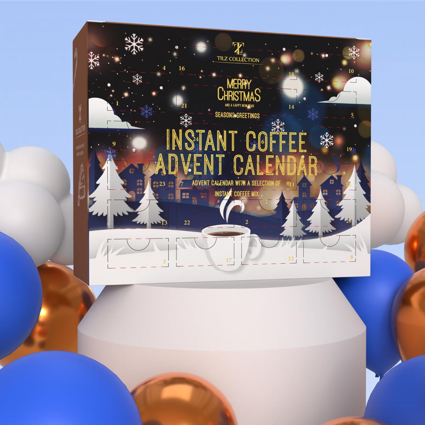 Calendario de café – 24 Premium Gourmet Instant Café